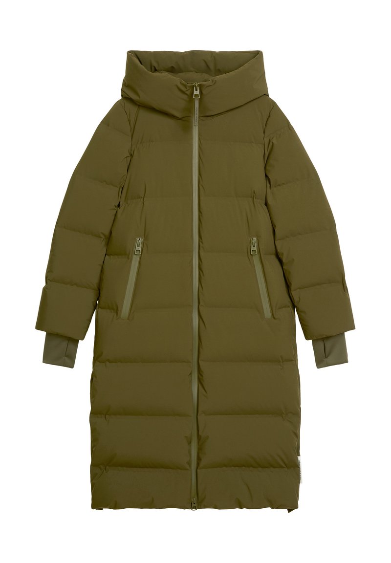 WATER-REPELLENT FABRIC AND DETAILS WITH HOOD SIDE SLITS Media 1