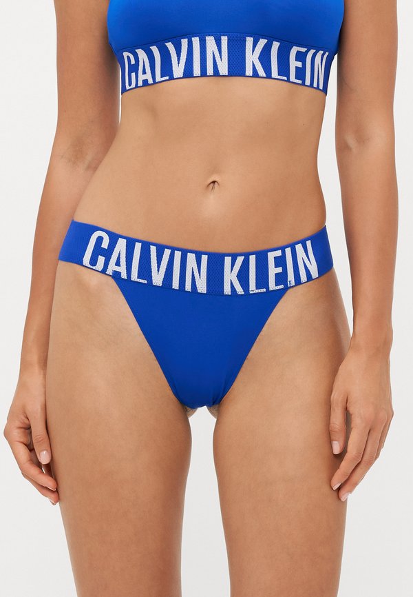 Calvin Klein Underwear HIGH LEG THONG - INTENSE POWER MICROF - Thong - royalty