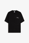 Bershka Print T-shirt - black