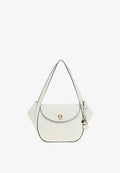 Guess COLEEN FLAP SHOULDER BAG - Handbag - cream white