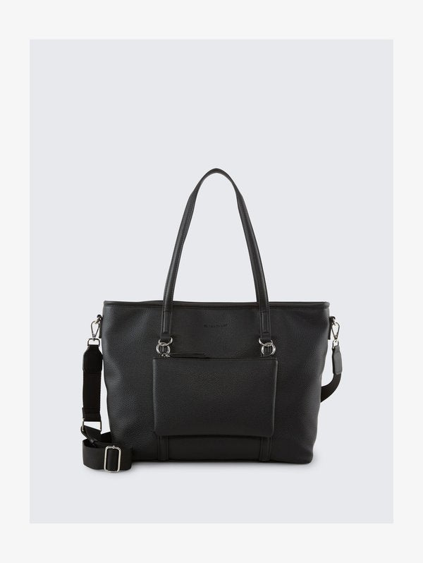TOM TAILOR JAMILA ZIP SHOPPER L - Handbag - black