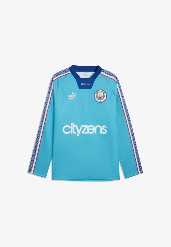 Puma MANCHESTER CITY KING RELAXED JERSEY MEN - Long sleeved top - speed blue-puma white