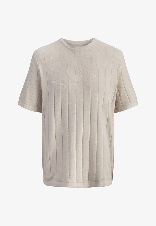 Jack & Jones JJEBRADLEY TEE - Basic T-shirt - moonbeam