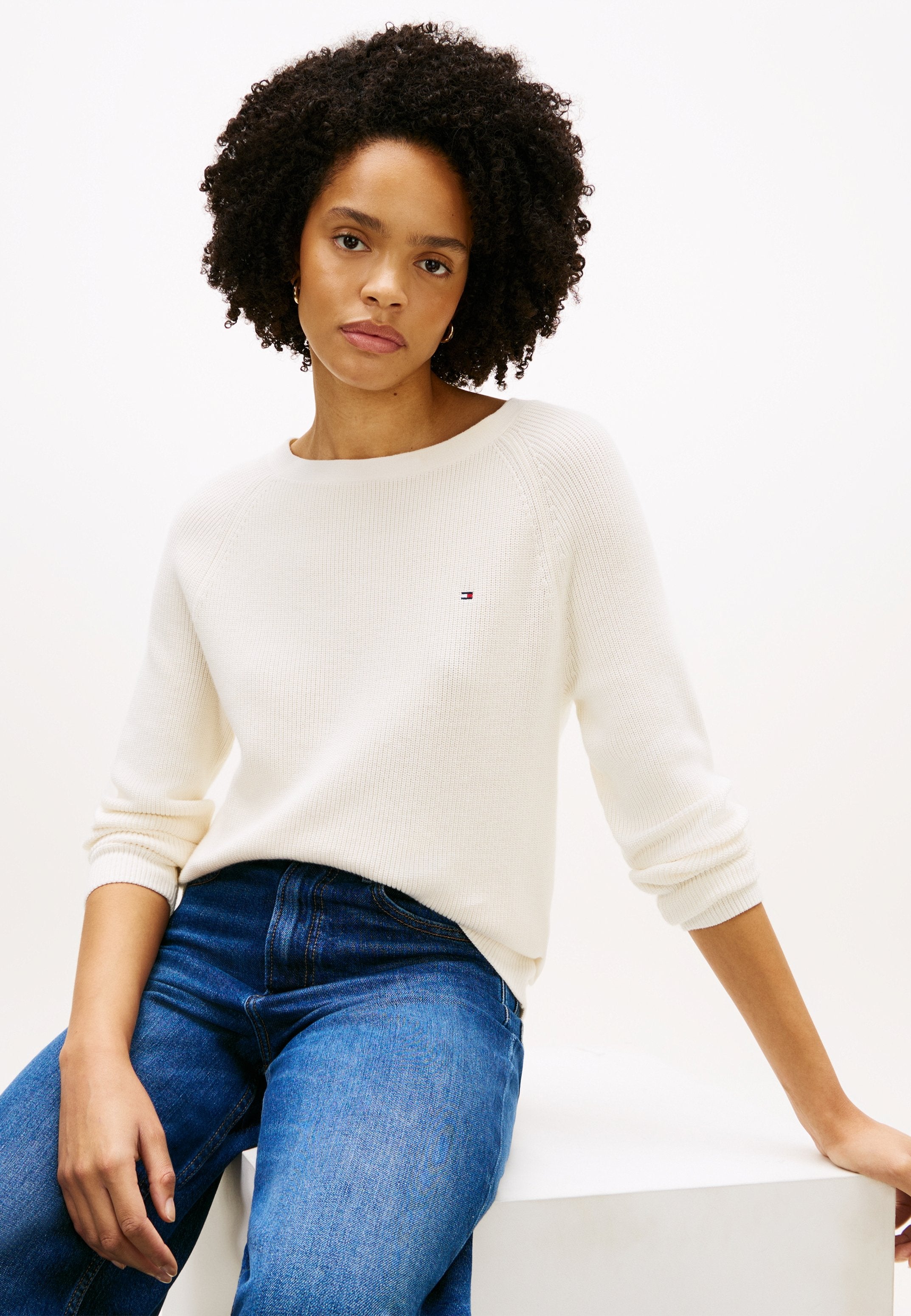 FINE KNIT BOAT NECK JUMPER Media 5