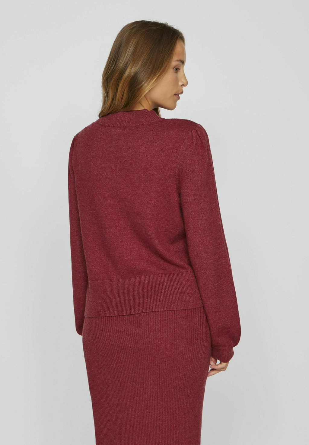 VILA VIRIL TURTLE-NK BALLOON L/S TOP - NOOS