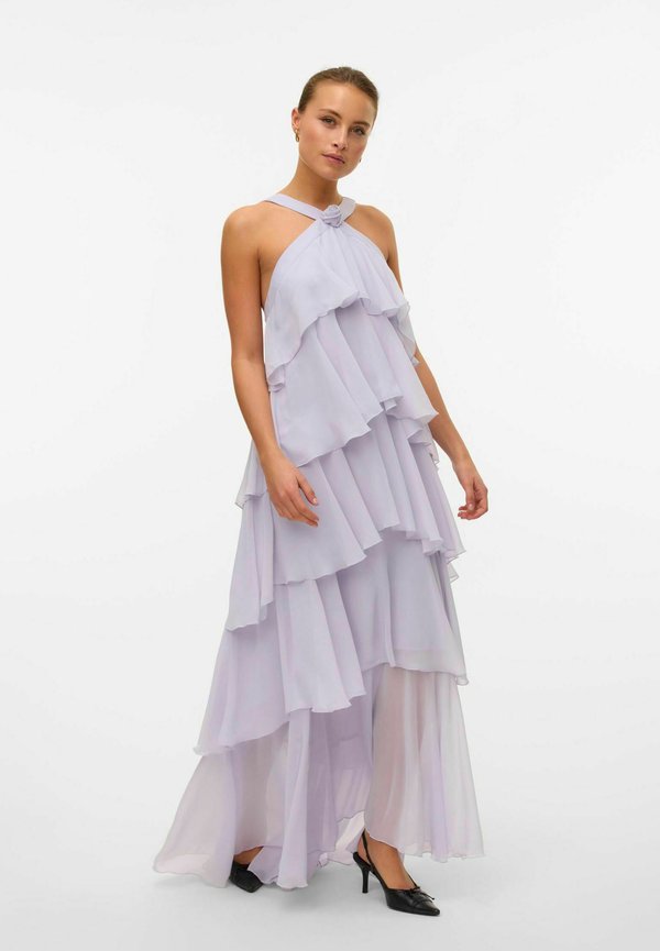 Vero Moda VMFELICIA SL RUFFLE MAXI DRESS EXP - Maxi dress - purple heather