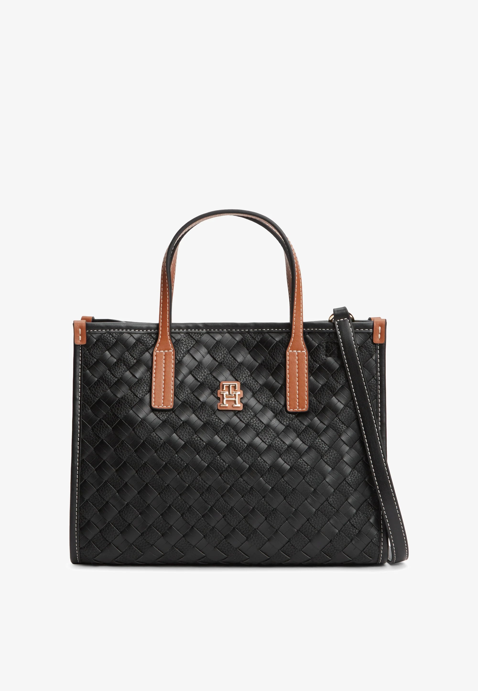 Tommy Hilfiger CITY WOVEN CROSSBODY TOTE BAG - Handbag