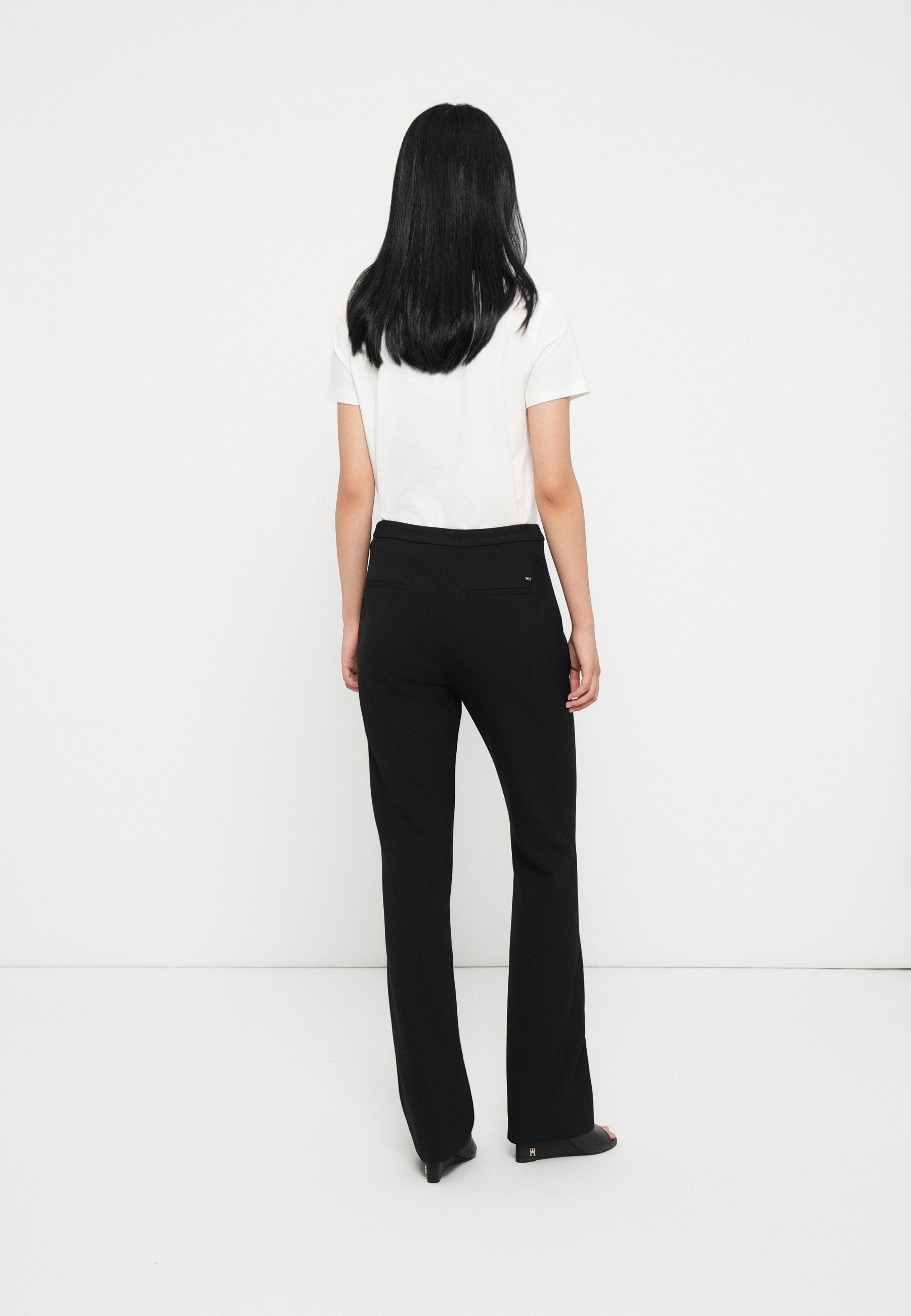 PRESSED CREASE KICK FLARE TROUSERS Media 4