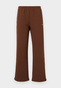 Nike Sportswear W NK STDO FLC MW MR STD OH PNT - Trousers - cacao/sail