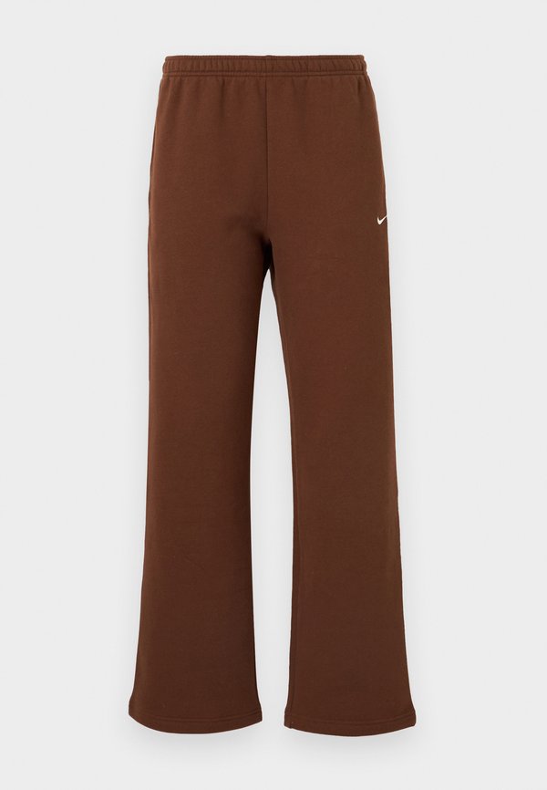 Nike Sportswear W NK STDO FLC MW MR STD OH PNT - Trousers - cacao/sail