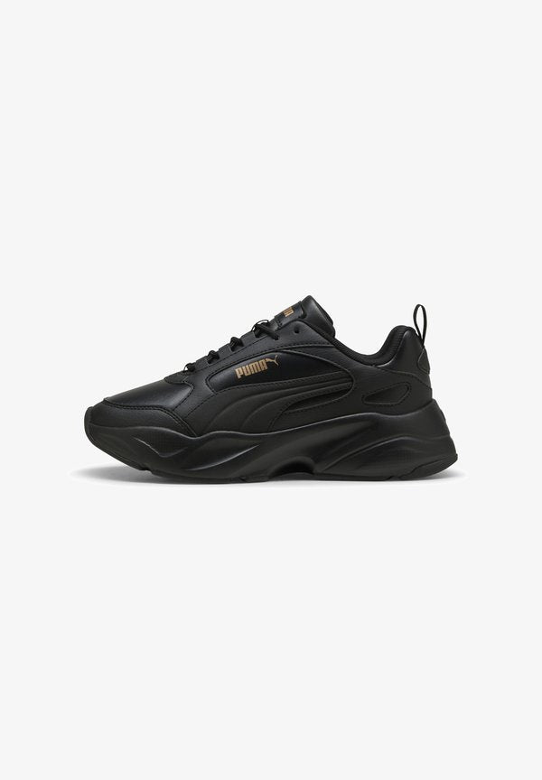Puma CASSIA SNEAKERS - Trainers - black/black/gold