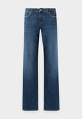 ONLY ONLJUDY - Wide Leg - dark blue denim