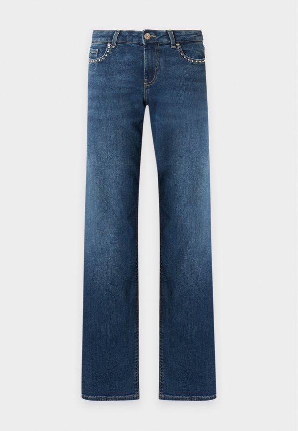 ONLY ONLJUDY - Wide Leg - dark blue denim