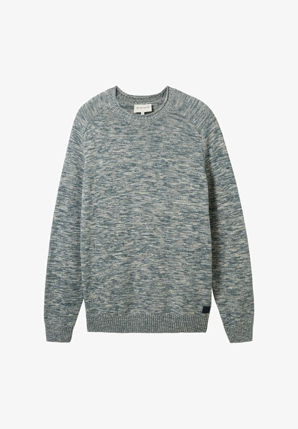 TOM TAILOR OPTIK - Jumper - dusty dark teal mouline