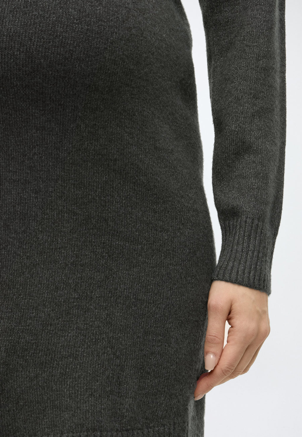 ONLY MATERNITY OLMHILIDA L/S O-NECK ABK DRESS KNT