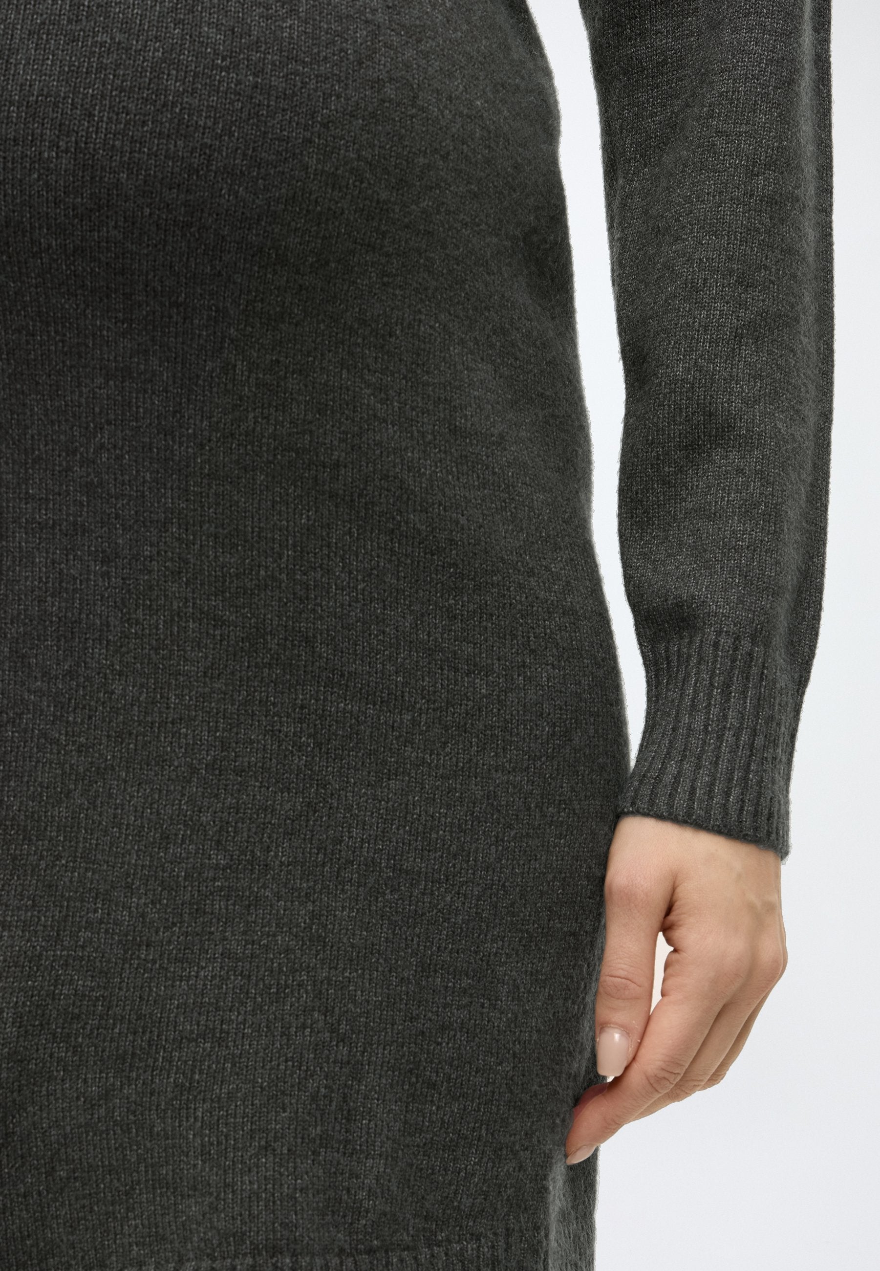 ONLY MATERNITY OLMHILIDA L/S O-NECK ABK DRESS KNT