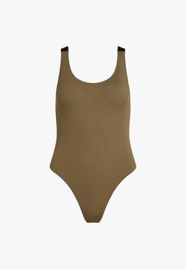 Calvin Klein Swimwear CALVIN KLEIN SWIMWEAR LOW BACK SWIMSUIT - INTENSE POWER - Swimsuit - dusky green