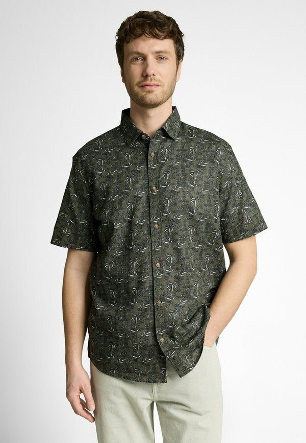 TOM TAILOR Shirt - green palm tree design