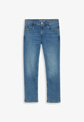 TOM TAILOR TTMARVIN STRAIGHT FIT - Straight leg jeans - mid stone bright blue denim