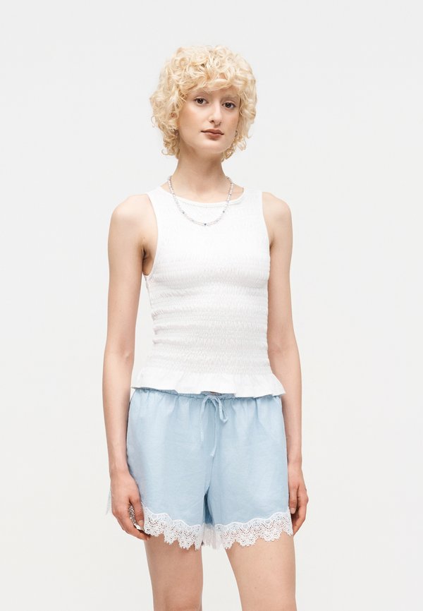 ONLY ONLLIVE LOVE SMOCK - Top - bright white