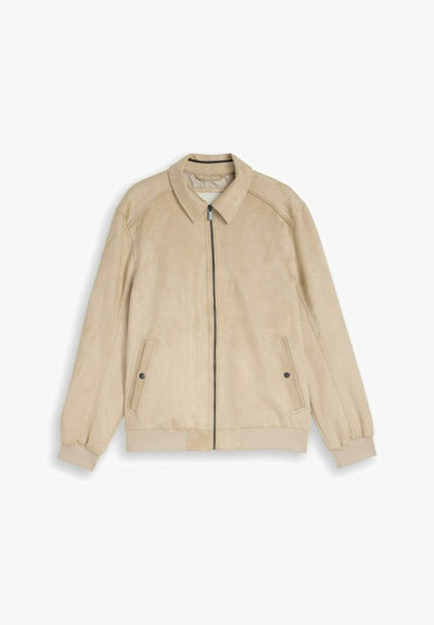 TOM TAILOR Faux leather jacket - cashew beige