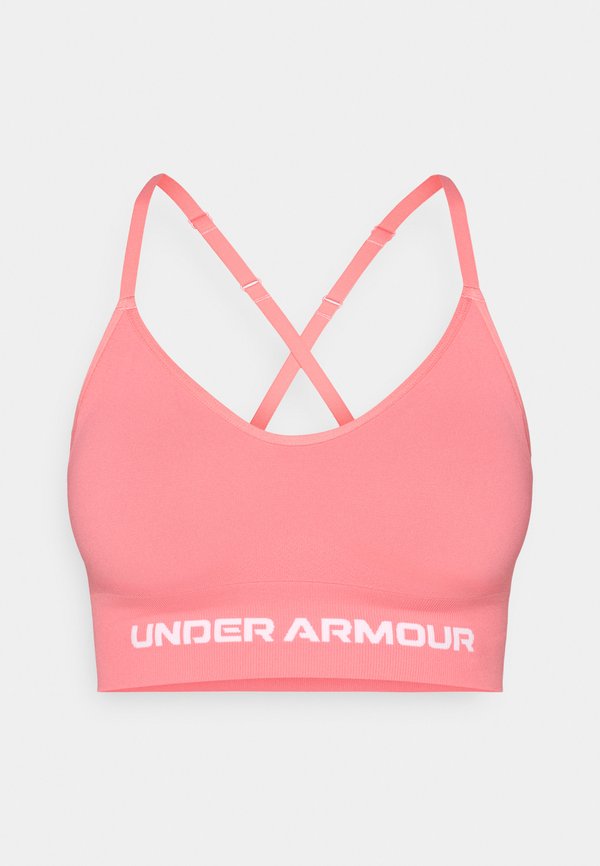 Under Armour VANISH SEAMLESS LOW - Light support sports bra - bittersweet pink/white