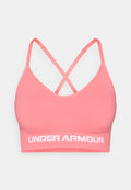 Under Armour VANISH SEAMLESS LOW - Light support sports bra - bittersweet pink/white