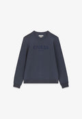 Guess BESTICKTES LOGO-SWEATSHIRT - Sweatshirt - blau