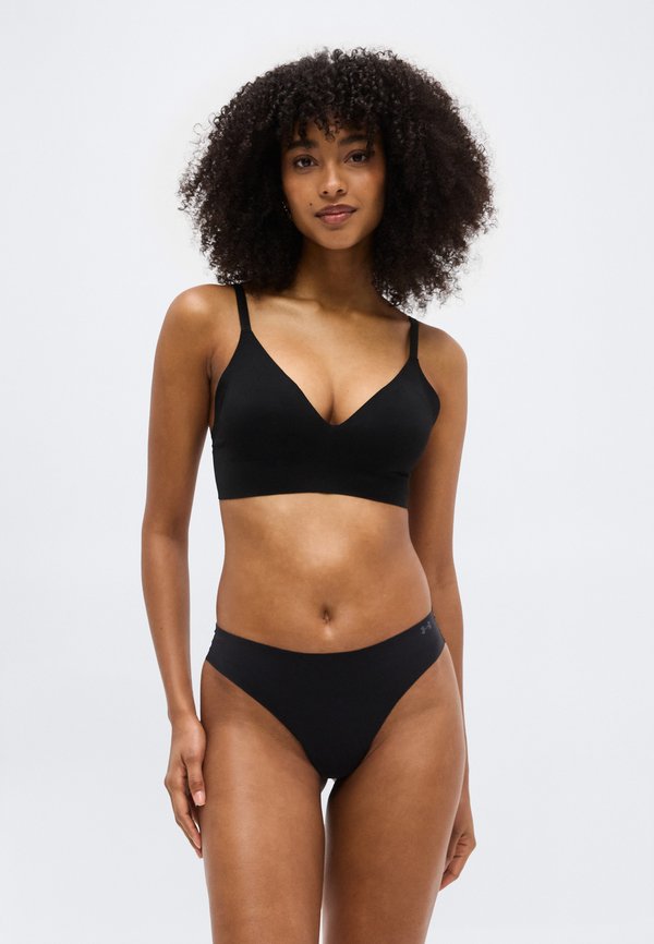Under Armour UNDERWEAR THONG PURE STRETCH NO SHOW THONG SOLID 3 PACK - Thong - brown/black