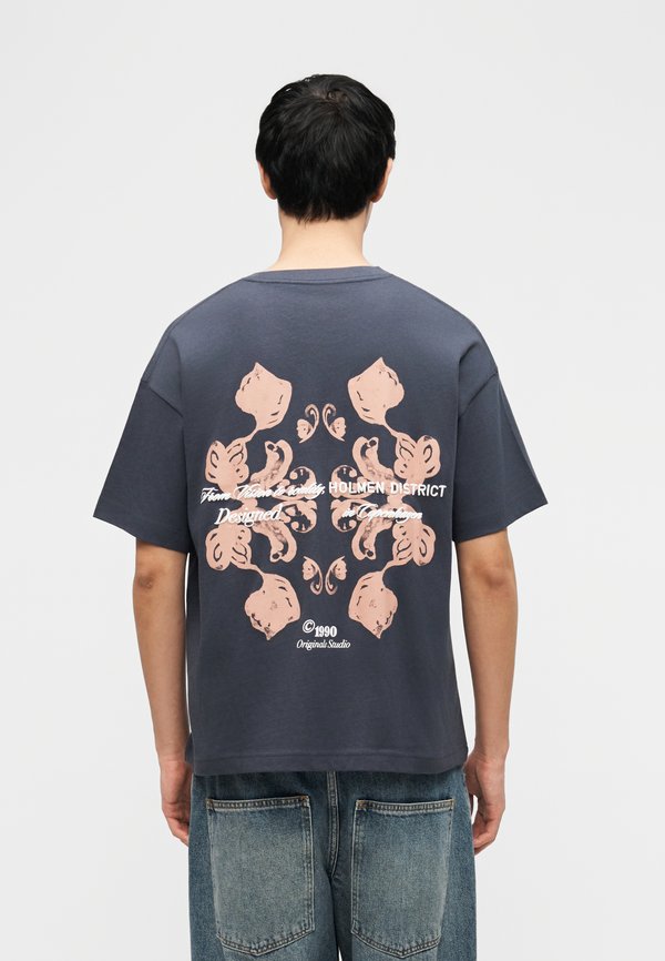 Jack & Jones T- - Print T-shirt - odyssey gray