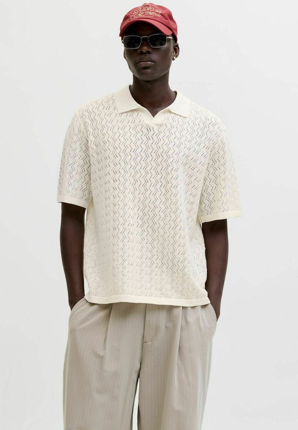 Jack & Jones Knitted Knitted - Polo shirt - White
