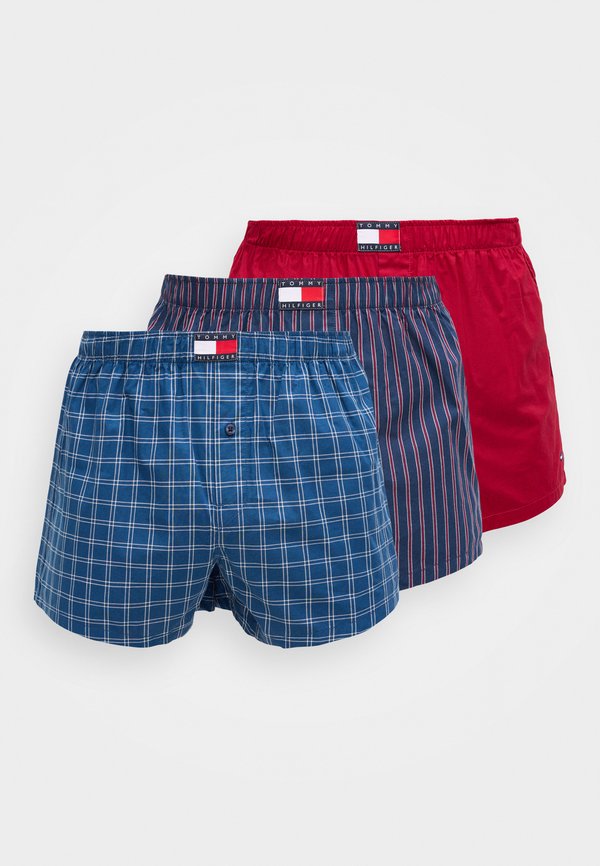 Tommy Hilfiger 3 PACK HERITAGE LOGO WOVEN BOXER SHORTS - Boxer shorts - pink/raspberry juice