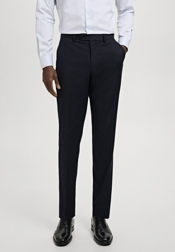 Mango Suit trousers - dark blue