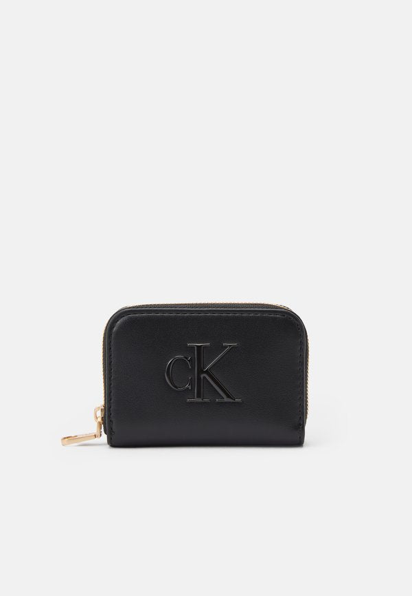 Calvin Klein BOLD MEDIUM ZIP AROUND - Wallet - black