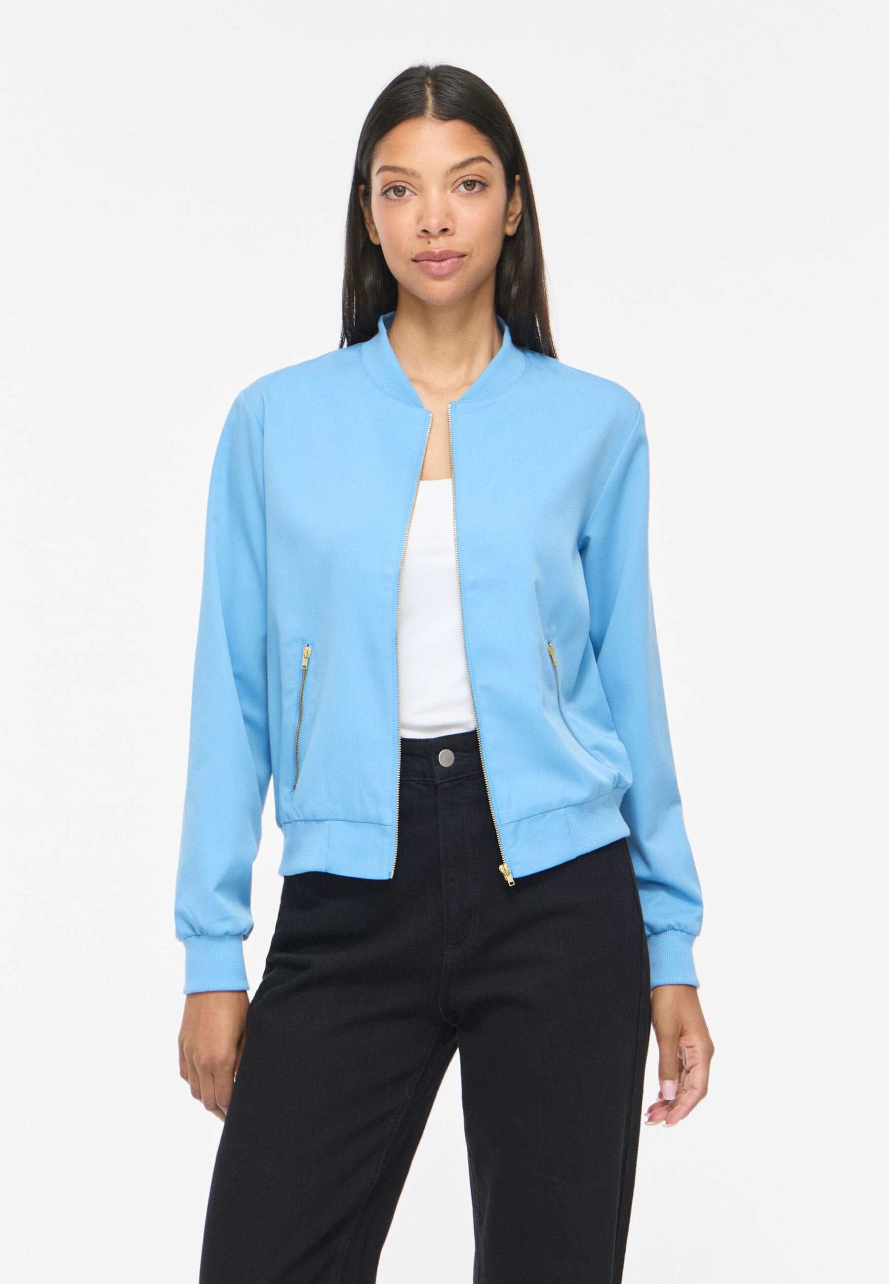 VILA bomber VIBUBBLE Zipper