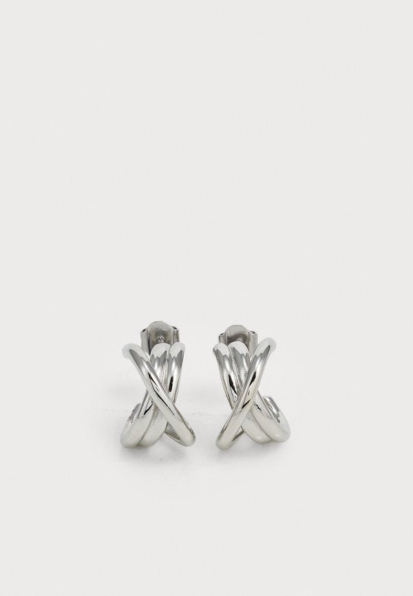 Tommy Hilfiger NAUTICAL KNOT - Earrings - silver-coloured
