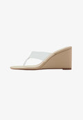 Mango ADULT - T-bar sandals - beige transparent