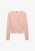Superdry & Co SUPERDRY ATHLETIC ESSENTIAL POINTELLE CARDIGAN.. - Cardigan - rose blush pink