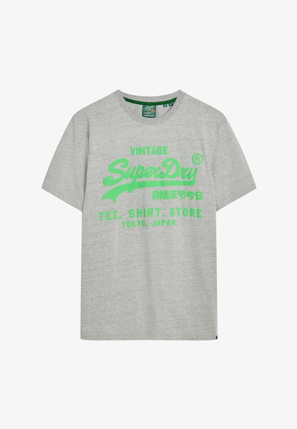Superdry & Co VINTAGE LOGO - Print T-shirt - athletic grey marl