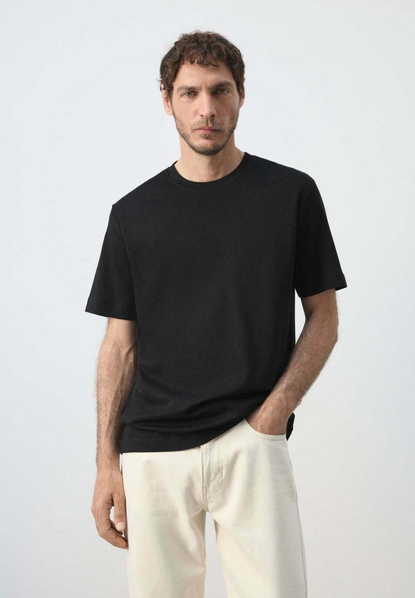 Mango ADULT - Basic T-shirt - black