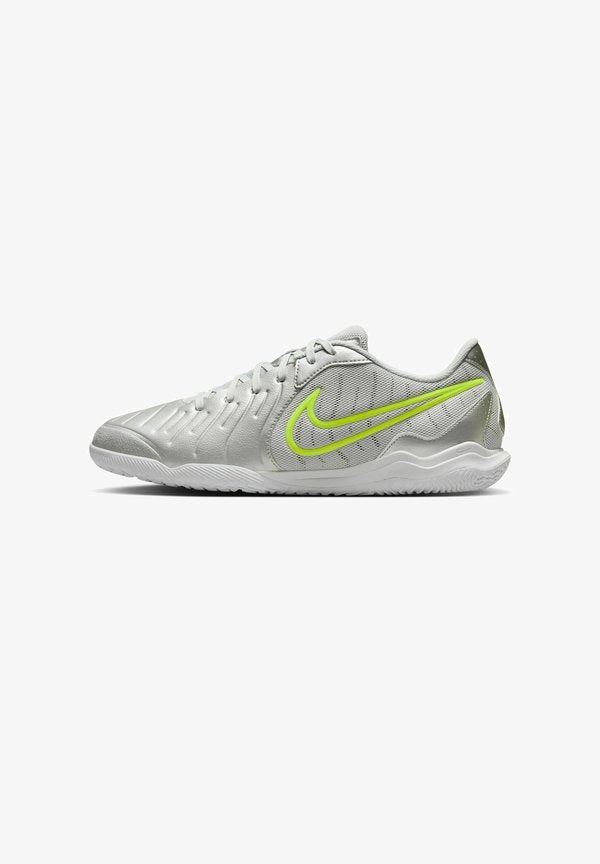 Nike Performance TIEMPO LEGEND 10 ACADEMY IC - Indoor football boots - silber
