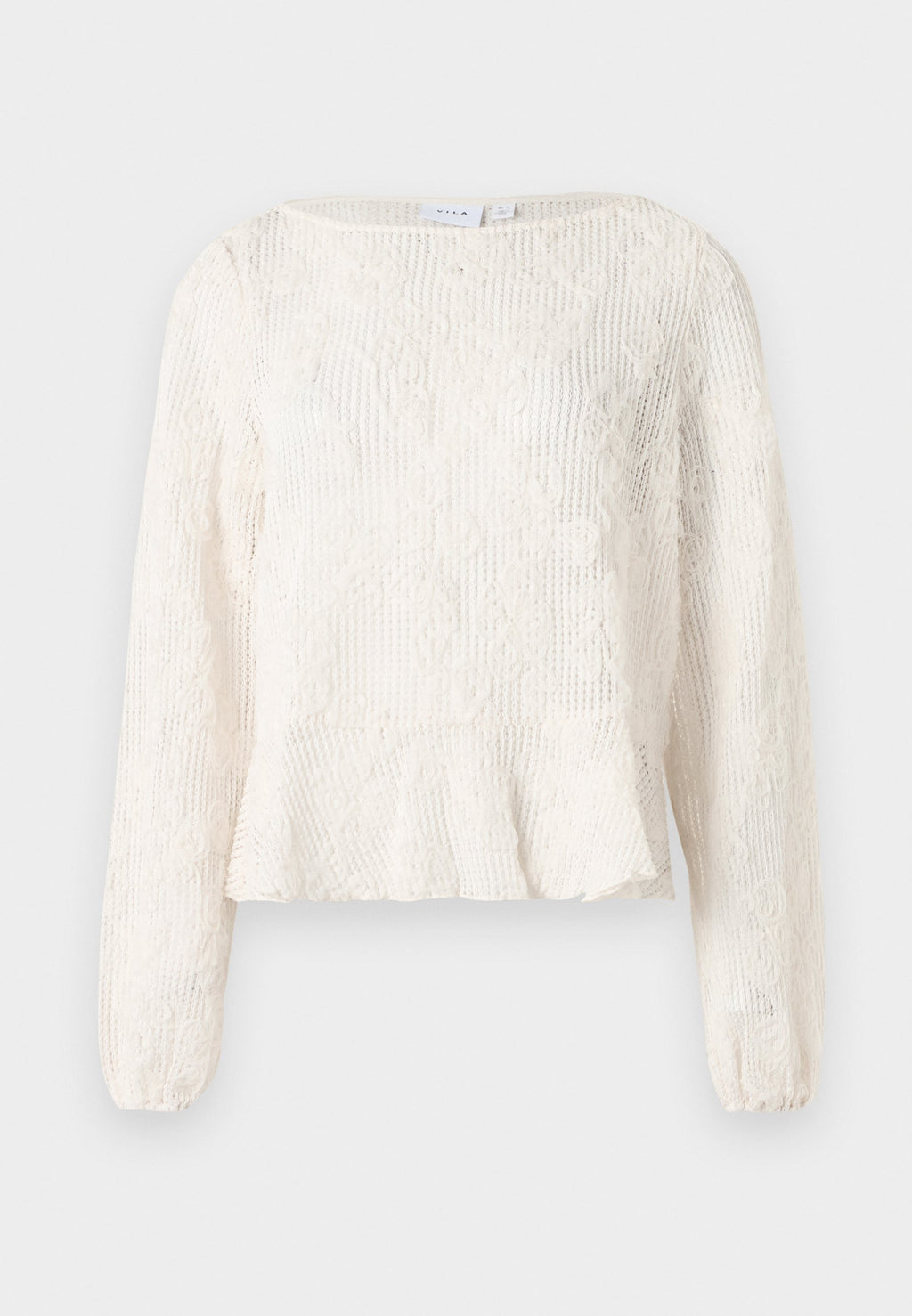 VILA Long Sleeved VIROCANA Boatneck