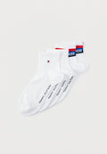 Tommy Hilfiger MEN QUARTER SPORT LOGO 4 PACK - Socks - white