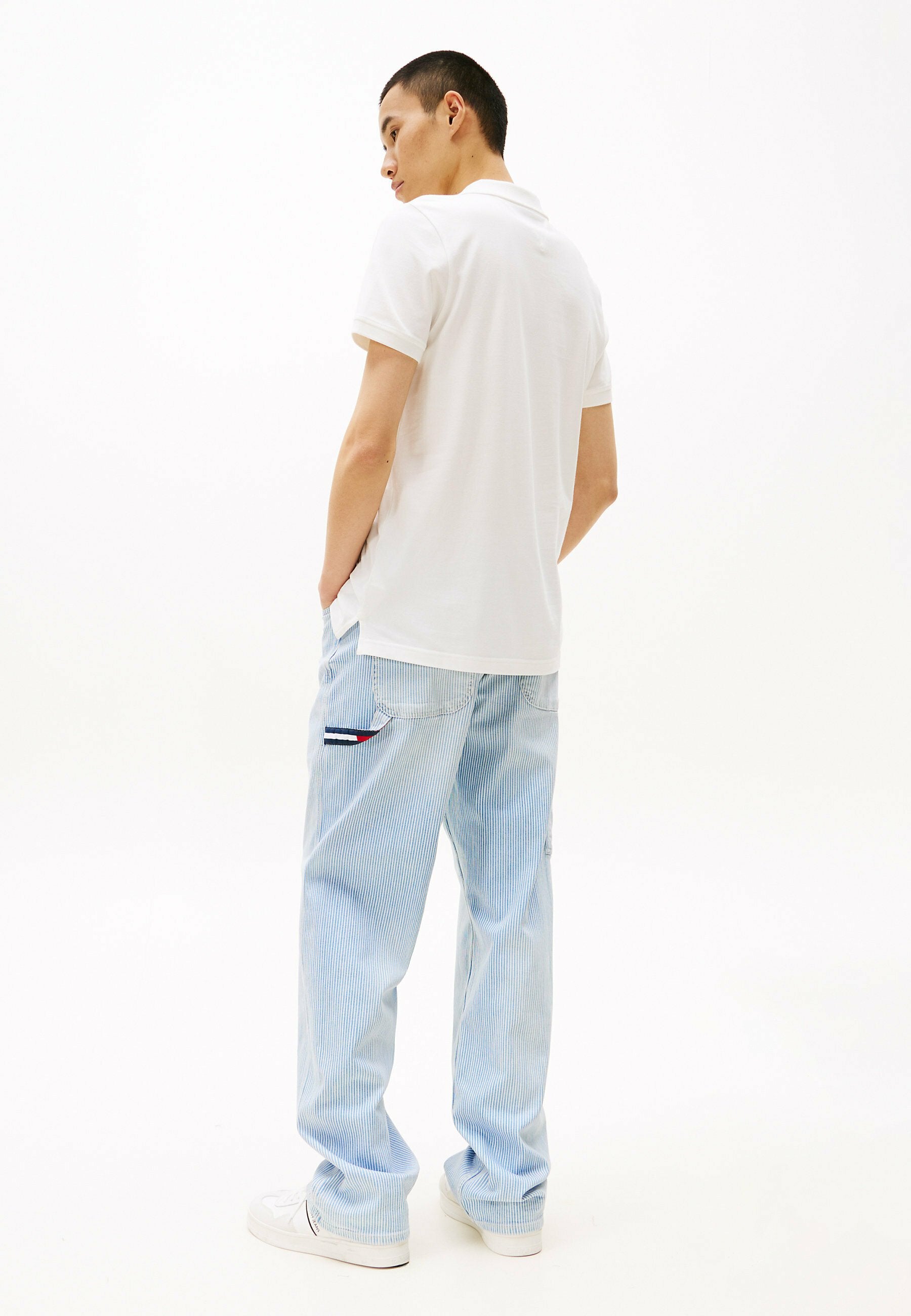 Tommy Jeans TOMMY FLAG SLIM FIT PIQUE POLO SHIRT