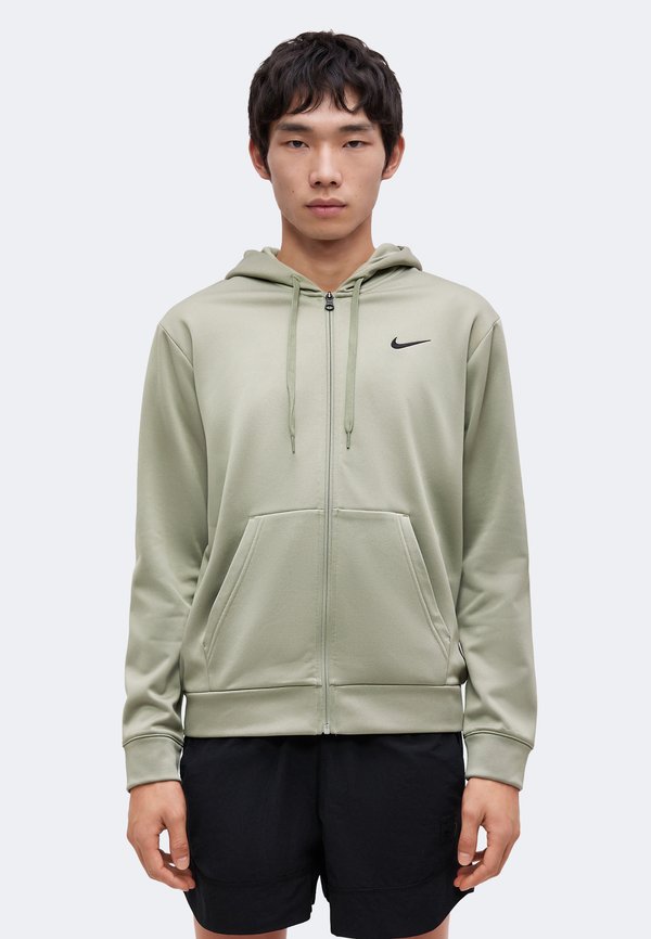 Nike Performance FLEX - Zip-up sweatshirt - light army/black