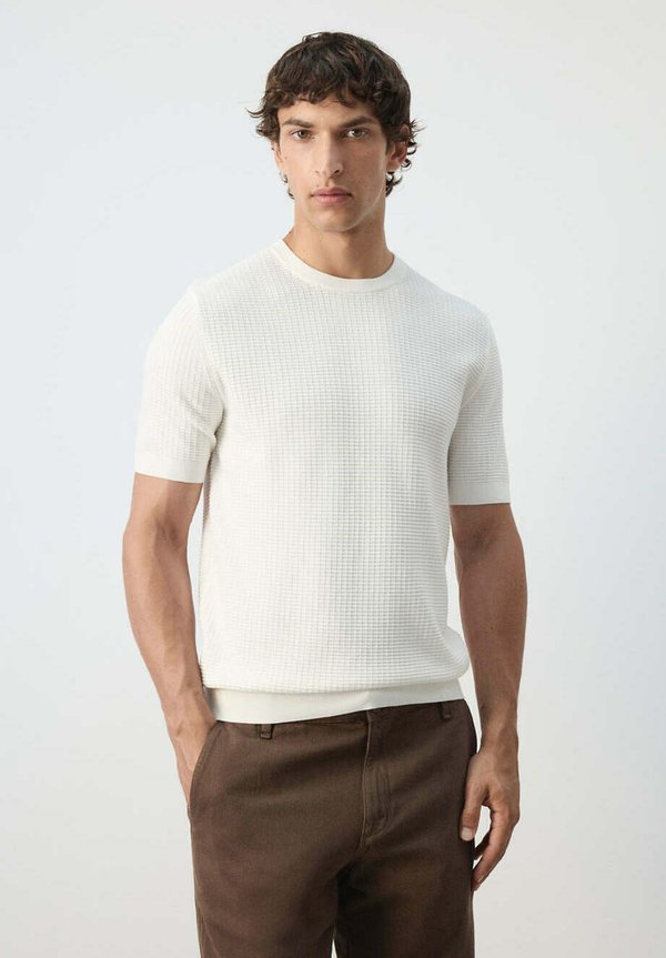 Mango ADULT - Basic T-shirt - off white