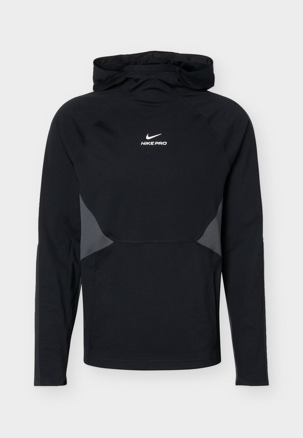 Nike Performance M NP DF NPT MIDLAYER TOP - Hoodie - black/white