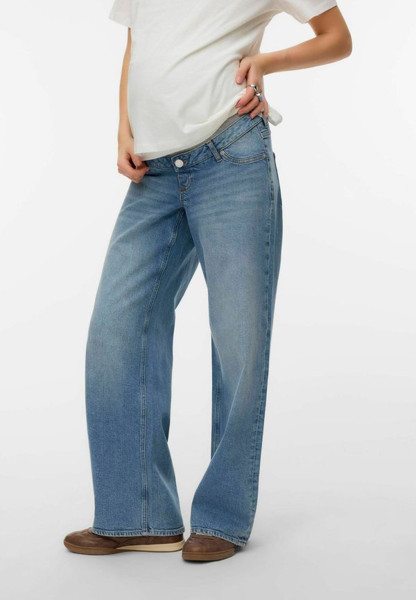 Vero Moda Wide-leg maternity Wide Leg Fit - Straight leg jeans - light blue denim