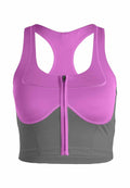 adidas by Stella McCartney TWO-TONE ZIPPED CROP
