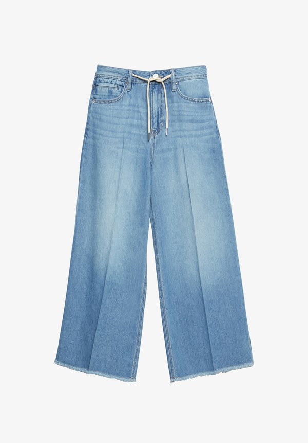 s.Oliver JEANS-HOSE SURI - Wide Leg - blau